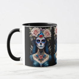 Caneca Sugar Skull Art - Coloração do Dia de los Muertos