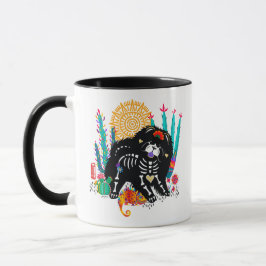 Caneca SUGARSKULL NIRVANA cão-da-índia halloween 11 oz mu