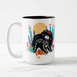 Caneca SUGARSKULL NIRVANA Cãozinho halloween 15 oz mug