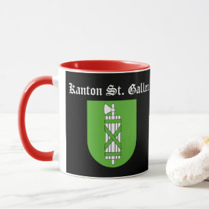 Caneca Suiça: Ruas de Cantão. Gallen Mug