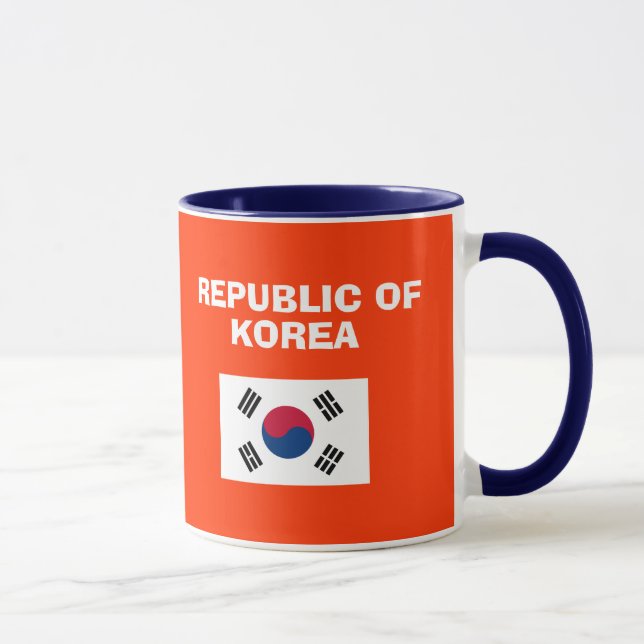 Caneca sul do código de país do KR Korea* (Direita)