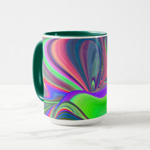 Caneca Summersense, Abstrato 3D Rainbowart