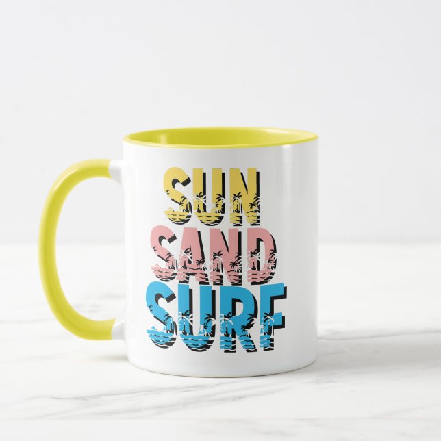 CANECA SUN SAND SURF MÚG BEACH VIBER SUMMER MUG (Esquerda)