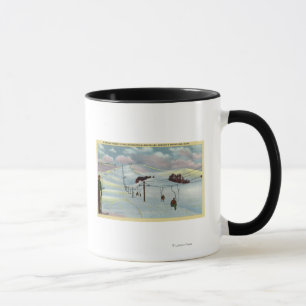 Caneca Sun Valley, identificação - Sawtooth Mnts. Esqui
