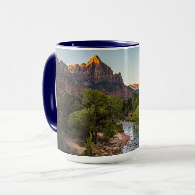 Caneca Sunrise sobre o vigia (Frente Esquerda)