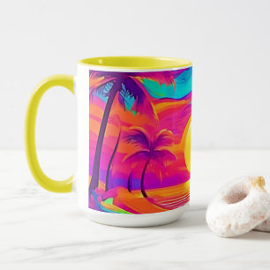 Caneca Sunset Azul e Laranja