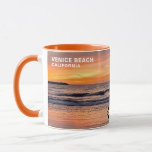 Caneca Sunset Beach Walk - Venice Beach, CA Mug