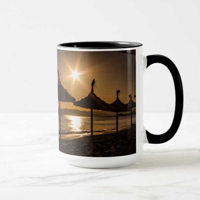 Caneca Sunset na praia, Maiorca, Espanha (Direita)