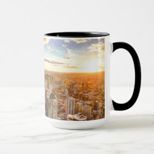 Caneca Sunset Over Chicago