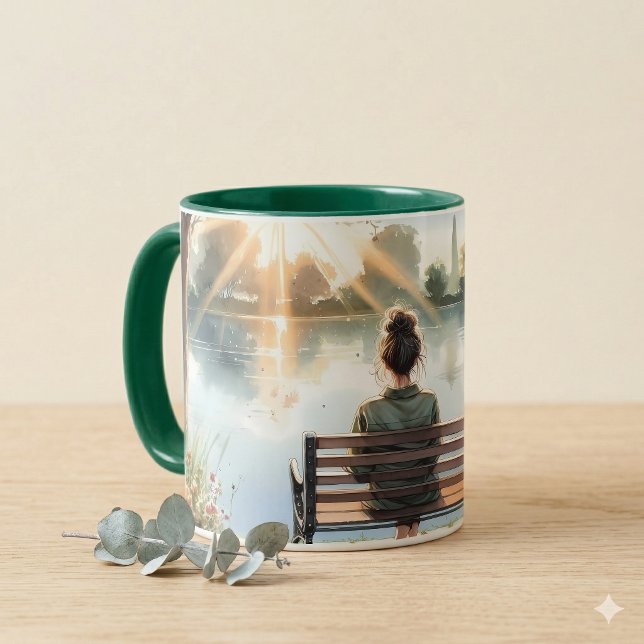 Caneca Sunset Reflections Lake Scene (Sunset Reflections Lake Scene Mug)