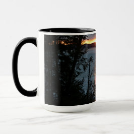 Caneca Sunset Sobre Forest Lake Caffee Mug