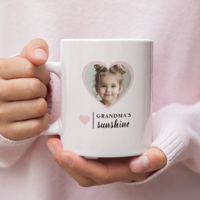Caneca Sunshine da Vovó - Rosa Personalizada (Criador carregado)