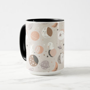 Caneca Suores Pedaços De Sonho Em Padrão Espacial