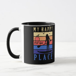 Caneca SUP Girl My Happy Place Water Stand Paddle Conselh