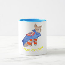 SUPER CHICKEN Café Mug 2 tamanhos