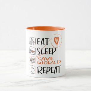 Caneca Super Cuidador/Assistente de Enfermagem salva o mu