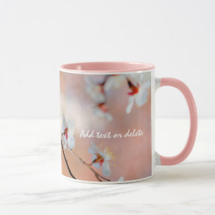 Caneca Super Flores Apricot Japonesas