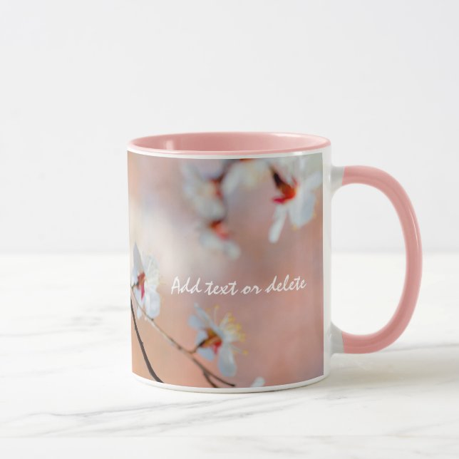 Caneca Super Flores Apricot Japonesas (Direita)