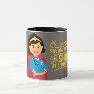 Caneca "Super-Herói Enfermeira" à Venda