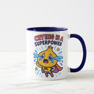 Caneca Super-herói Onion Mug Café Engraçado de Choro