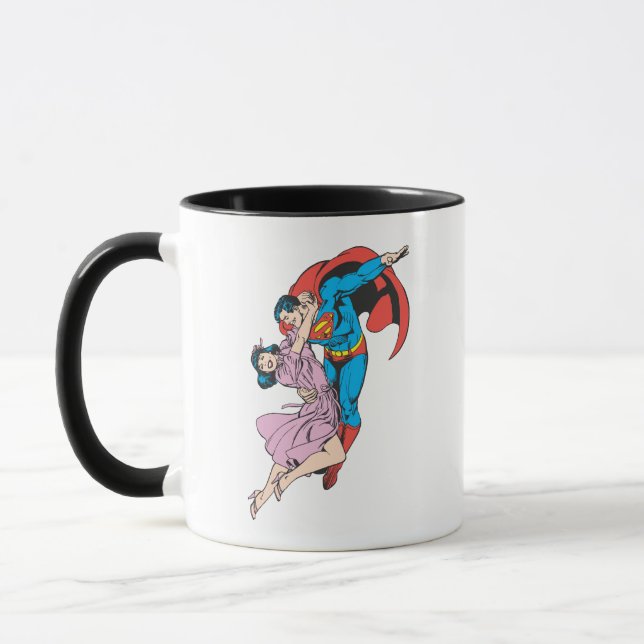 Caneca Super-Homem e Lois a Rosa (Esquerda)