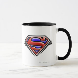 Caneca Super-Homem  Logotipo Red Airbrush