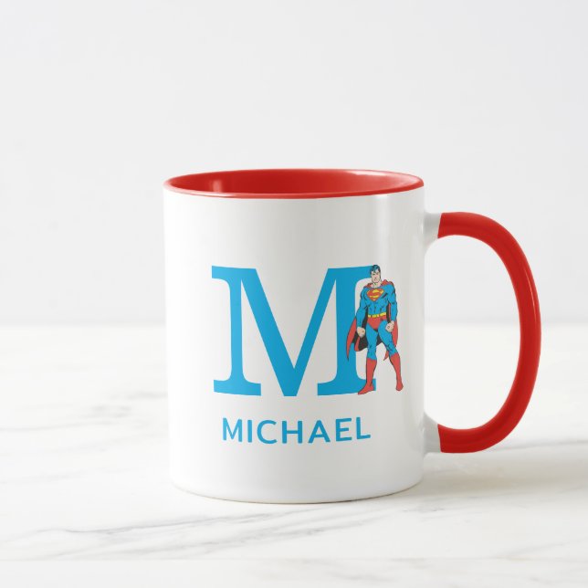 Caneca Super-Homem Permanente | Adicionar seu Monograma & (Direita)