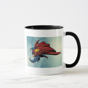 Caneca Super-homem voa com capa