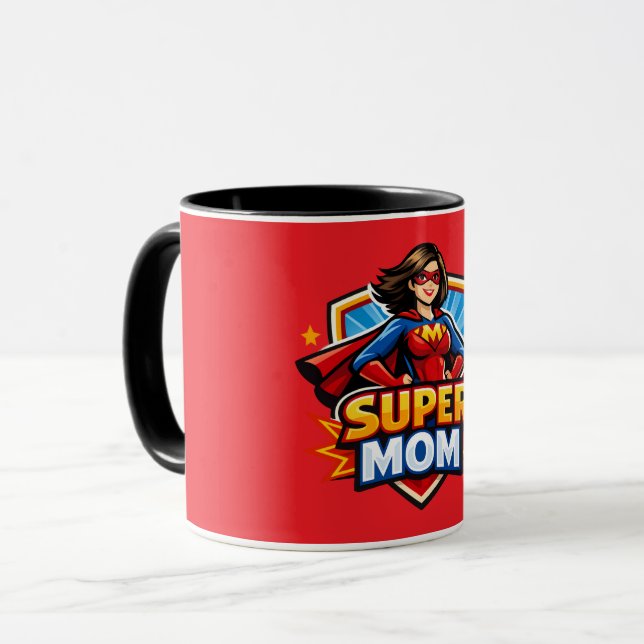 Caneca Super Mãe (Frente Esquerda)