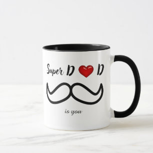 Caneca Super pai é seu presente de Dia de os pais