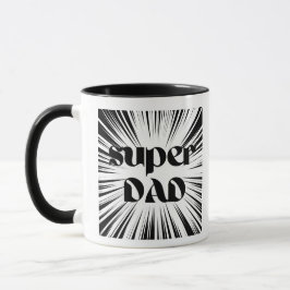 Caneca Super Pai Mug, Tema de Super Herói, Presente para