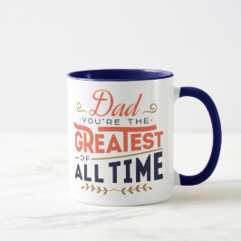Caneca Super PAI Personalizado/Maior PAI De Todo O Tempo