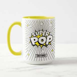 Caneca SUPER POP! Diversão Super-herói Personalizado Brin