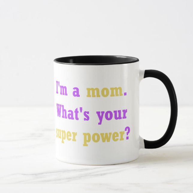 Caneca Super Power Mãe Mug (Direita)