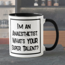 Super Talento Anestesista. Mug De Café De Duas Ton