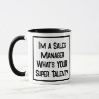 Super talento do gerente de vendas. Mug De Café De