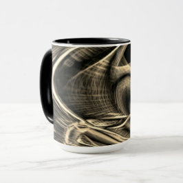 Caneca Super torto parecendo pinho queimado com rugas