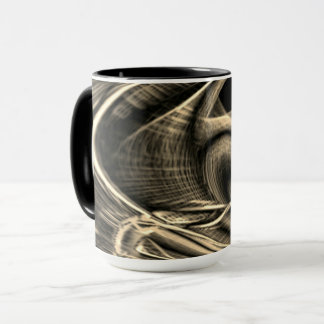 Caneca Super torto parecendo pinho queimado com rugas