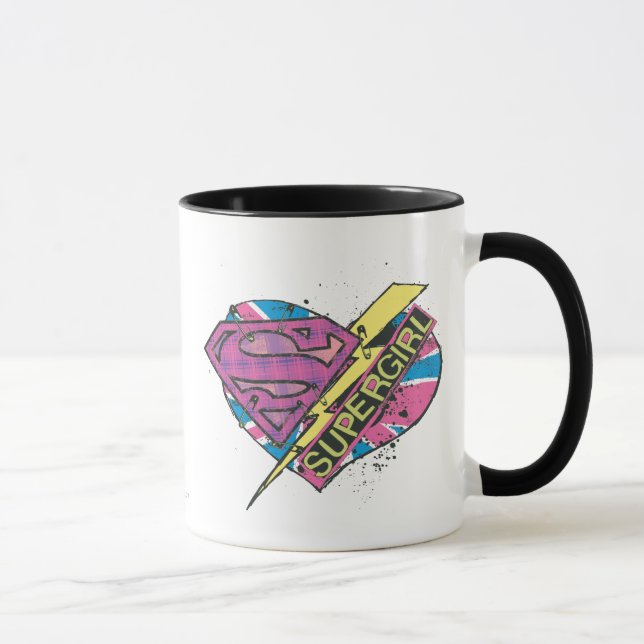 Caneca Supergirl Heart e Bolt (Direita)