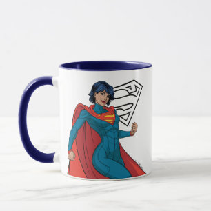 Caneca Supergirl Hovering in Blue Suit