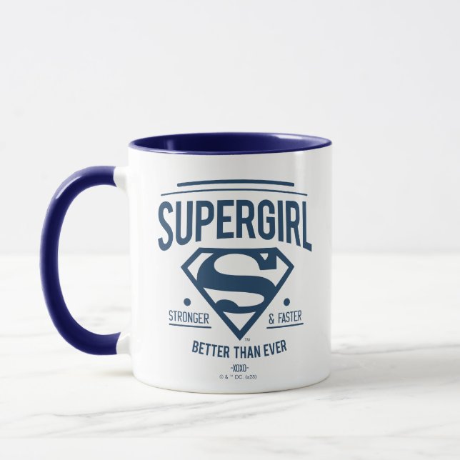 Caneca Supergirl Melhor Do Que Nunca Gráfico Retroativo (Esquerda)