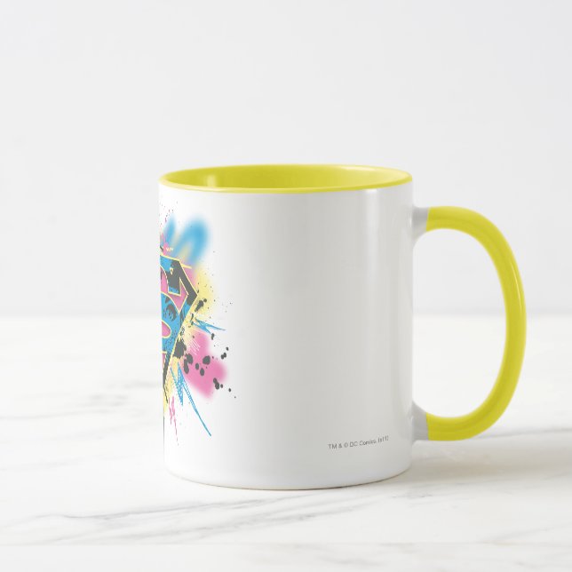 Caneca Supergirl Paint e Derramares (Direita)