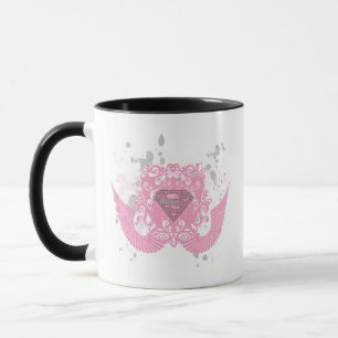 Caneca Supergirl Pink Winged Design