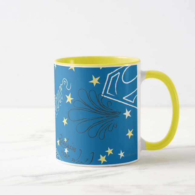 Caneca Supergirl Protect Nature Pattern (Direita)