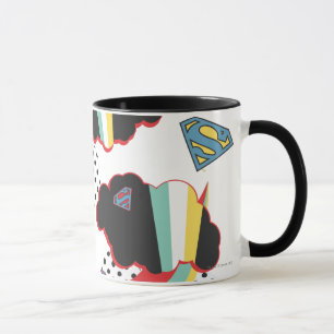 Caneca Supergirl Rainbow Cloud Pattern