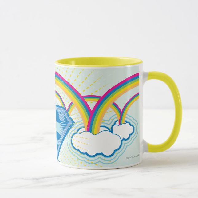 Caneca Supergirl Rainbow Pattern (Direita)