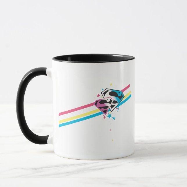 Caneca Supergirl Rainbow Stripes (Esquerda)