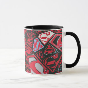 Caneca Supergirl Stary Red Pattern