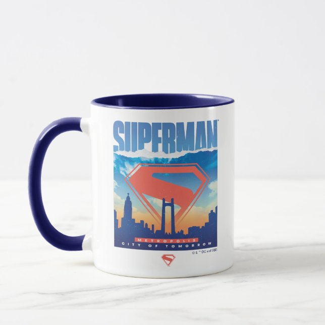 Caneca Superman Metropolis Skyline (Esquerda)