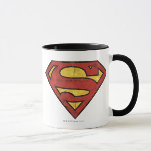 Caneca Superman S-Shield   Logotipo Grunge